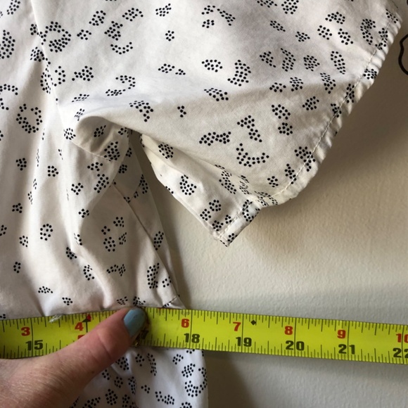 Cream Cheetah Print XSmall Dress Flutter Pockets Womens - Picture 7 of 7